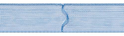 Raffrolloband 18 mm, Rapport (Schlaufenabstand) 15 cm/Aufmachung 10 m, Polyester, farbig halbtransparent, 1000 x 1.8 x 0.1 cm (blau) von Ruther & Einenkel
