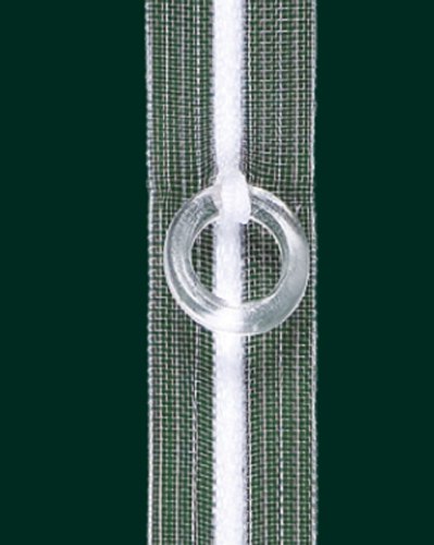 Ringband 15mm breit, transp./optisch weiß, Rapport (Ringabstand) 15 cm/Aufmachung 10 m von Ruther & Einenkel