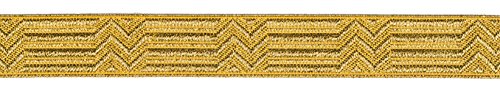 Ruther & Einenkel Borte Dekorationsband (Zick-Zack) 15 mm, Gold/Aufmachung 5 m, Polyester, PE-Film, 500 x 1.5 x 0.1 cm, 5 von Ruther & Einenkel