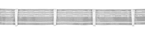 Ruther & Einenkel Faltenband mit 2 Falten 50 mm, 150% / Aufmachung 10 m, Polyester, halbtransparent, 1000 x 5 x 0.1 cm von Ruther & Einenkel