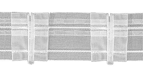 Ruther & Einenkel Faltenband mit 3 Falten 50 mm, 200% / Aufmachung 10 m, Polyester, halbtransparent, 1000 x 5 x 0.1 cm von Ruther & Einenkel