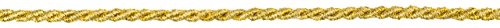 Ruther & Einenkel Kordel (gedreht) 3 mm, gelbgold/Aufmachung 25 m, Vigogne, Polyester, PE-Film, 2500 x 0.3 x 0.3 cm von Ruther & Einenkel