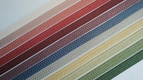 Ruther & Einenkel Möbelband 15 mm, in verschiedenen Pastell-Farben, Aufmachung 2 m, Textilband, Webband (rosé) von Ruther & Einenkel