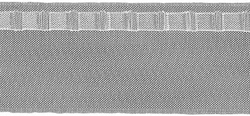 Ruther & Einenkel Taschenband für Wave-Systeme (Wellendekorationen) mit Taschenmarkierung, 75 mm/Aufmachung 10 m, Polyester, schwarz von Ruther & Einenkel