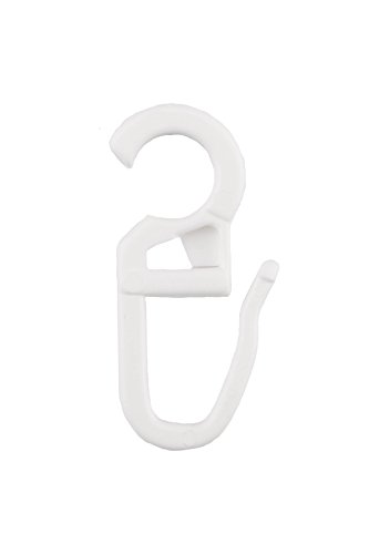 Ruther & Einenkel Überklipshaken weiß, Durchmesser 8 mm/Aufmachung 100 Stück, Kunststoff, 3.3 x 1.5 x 0.2 cm, 100-Einheiten von Ruther & Einenkel