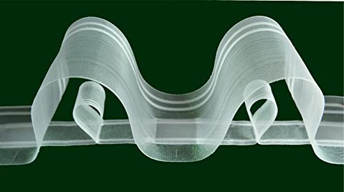Ruther & Einenkel Wellenband smart Wave 80 mm, volltransparent, Polyester, 150% / Aufmachung 10 m von Ruther & Einenkel