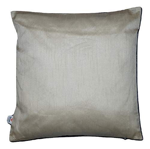 Ruwado Creme einfarbige Indische Dupionseide Dekokissen, Kissenbezug, Zierkissenbezug mit unsichtbarer Reißverschluss, 100% weiche Dupionseide Kissenhülle - 40 x 40 cm | 16 x 16 Zoll Ruwado Creme einfarbige Indische Dupionseide Dekokissen, Kissenbezug, Zierkissenbezug mit unsichtbarer Reißverschluss, 100% weiche Dupionseide Kissenhülle - 40 x 40 cm | 16 x 16 Zoll von Ruwado