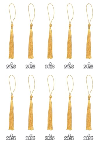 Ruwado Quasten mit 2026er-Charm, kleine, handgefertigte Lesezeichen, weiche Quasten für Abschlussfeier, Schlüsselanhänger, Ohrringe, Schmuckherstellung, Basteln, Hochzeitsgeschenke, Souvenir-Anhänger Ruwado Quasten mit 2026er-Charm, kleine, handgefertigte Lesezeichen, weiche Quasten für Abschlussfeier, Schlüsselanhänger, Ohrringe, Schmuckherstellung, Basteln, Hochzeitsgeschenke, Souvenir-Anhänger von Ruwado