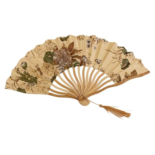 Ruwshuuk Faltbarer Handfächer,Hochzeitsfest Aufführungs Fächer | Chinesischer Stil Kühlzubehör Tragbar Für Veranstaltungsbesucher Karnevals Musikfeste Reisen Tänze von Ruwshuuk