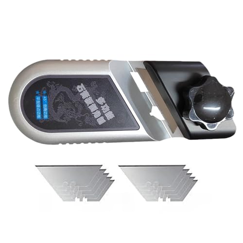Ruwshuuk Gipskarton-Fasenwerkzeug - V-Fasenfräser Aus Aluminiumlegierung Für Gipskartonplatten,Mit 10 Schneideklingen, präzisionsgeschliffen & effizienter Winkelhobel für Holzarbeiten Ruwshuuk Gipskarton-Fasenwerkzeug - V-Fasenfräser Aus Aluminiumlegierung Für Gipskartonplatten,Mit 10 Schneideklingen, präzisionsgeschliffen & effizienter Winkelhobel für Holzarbeiten von Ruwshuuk