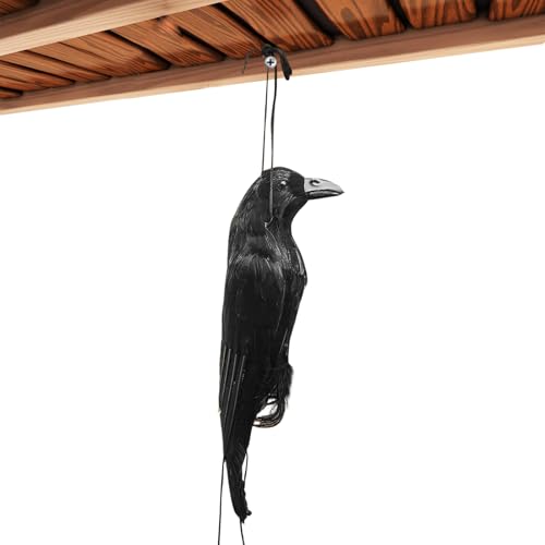 Ruwshuuk Halloween Krähen Modell,Lebensgroße Lebensechte Krähenfigur | Dekofigur Vogel Deko Für Außenbereich Terrasse Garten Halloween-Deko Ruwshuuk Halloween Krähen Modell,Lebensgroße Lebensechte Krähenfigur | Dekofigur Vogel Deko Für Außenbereich Terrasse Garten Halloween-Deko von Ruwshuuk