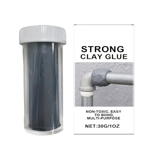 Ruwshuuk Keramik Reparaturkleber,30g Handreparatur Modelliermasse - Hochfester Klebstoff, Vielseitige Abdichtungslösung, Schnellreparatur-Paste Für Rohrverbindungen, Wandlöcher, Metall & Fliesen von Ruwshuuk