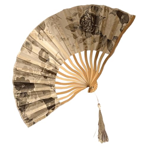 Ruwshuuk Klappbarer Handfächer - Hochzeitsfest Aufführungs Fächer - Chinesischer Stil Kühlzubehör Tragbar Für Veranstaltungsbesucher Karnevals Musikfeste Reisen Tänze von Ruwshuuk