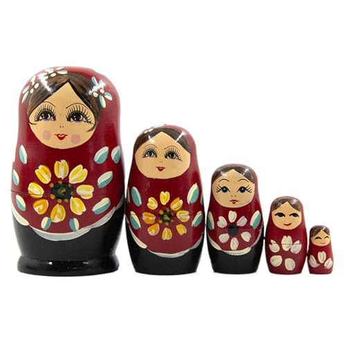 Ruwshuuk Puppen Für Kinder - Handgefertigte Russische Puppe Tischfigur | Handbemalte Holzfiguren Deko Für Wohnzimmer Kinderzimmer Kamin Tisch Weihnachtsdekoration Ruwshuuk Puppen Für Kinder - Handgefertigte Russische Puppe Tischfigur | Handbemalte Holzfiguren Deko Für Wohnzimmer Kinderzimmer Kamin Tisch Weihnachtsdekoration von Ruwshuuk