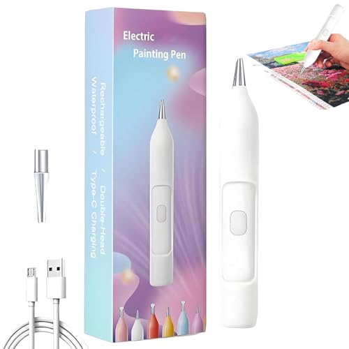 Ruwshuuk Rhinestone Malstift,Wiederaufladbarer Rhinestone Punktierstift Elektrisch | Automatisches Bastelzubehör Für Kindergarten Und Zuhause Ruwshuuk Rhinestone Malstift,Wiederaufladbarer Rhinestone Punktierstift Elektrisch | Automatisches Bastelzubehör Für Kindergarten Und Zuhause von Ruwshuuk