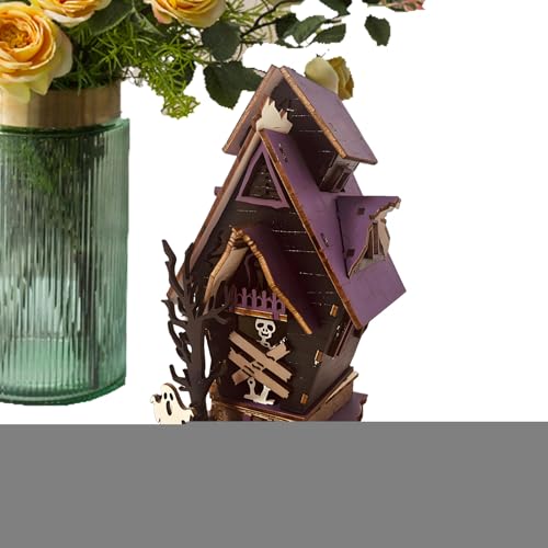 Ruwshuuk Spukhaus Bausatz, Spuk Dekoration, 3D Beleuchtete Rustikale Deko Horrordeko Für Landhaus Party Dekoration Wohnzimmer Kaminbereich Ruwshuuk Spukhaus Bausatz, Spuk Dekoration, 3D Beleuchtete Rustikale Deko Horrordeko Für Landhaus Party Dekoration Wohnzimmer Kaminbereich von Ruwshuuk