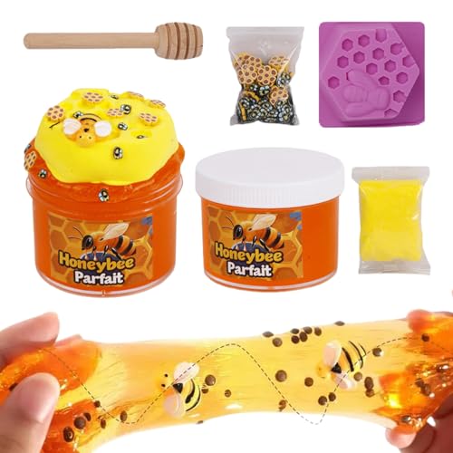 Ruyeiig Modelliermasse Set,Nicht Klebende Honig Motiv Knete - Bastelbedarf für verschiedene Anlässe wie Halloween Workshop Sommerschule Hobby Skulptur Kindergarten Rollenspiel Camp von Ruyeiig