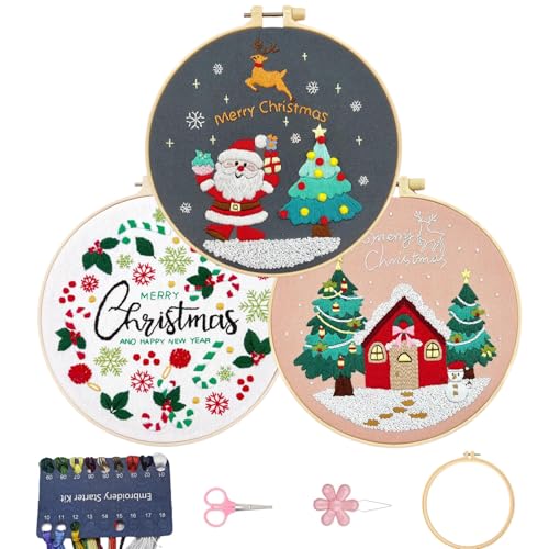 Rwigeboo 1 Set Weihnachten Stickerei Kit DIY XMAS Thema Rwigeboo 1 Set Weihnachten Stickerei Kit DIY XMAS Thema von Rwigeboo