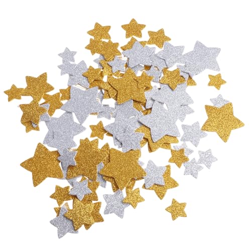 100 Stück Glitzernde Sternkonfetti, Gold und Silber, Glitzersterne Deko, für Weihnachten, Geburtstag, Hochzeit und Party 100 Stück Glitzernde Sternkonfetti, Gold und Silber, Glitzersterne Deko, für Weihnachten, Geburtstag, Hochzeit und Party von Rwoythk