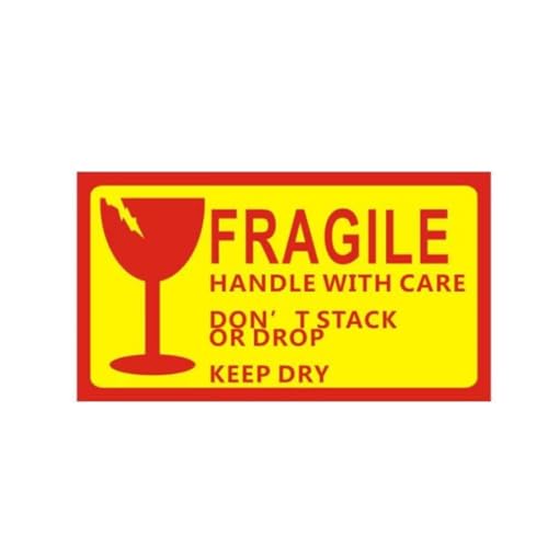 100 Stück Vorsicht Zerbrechlich Aufkleber, 50x90 mm Verpackungsaufkleber Stark haftende Warnetiketten, Handle with Care, Fragile, Thank You Stickers Labels Moving Achtung Warnaufkleber 100 Stück Vorsicht Zerbrechlich Aufkleber, 50x90 mm Verpackungsaufkleber Stark haftende Warnetiketten, Handle with Care, Fragile, Thank You Stickers Labels Moving Achtung Warnaufkleber von Rwoythk