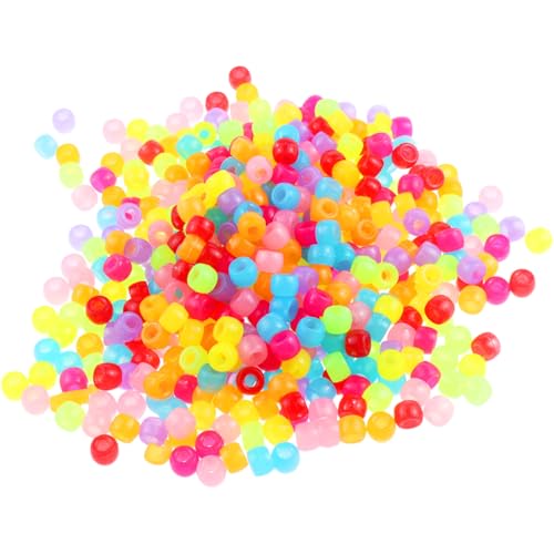 500 Stück Beads Leuchtend Bunte, 6x9mm Mehrfarbig Perlen mit Großem Loch für Schmuck, Armbänder, Ketten, Schlüsselanhänger, Basteln 500 Stück Beads Leuchtend Bunte, 6x9mm Mehrfarbig Perlen mit Großem Loch für Schmuck, Armbänder, Ketten, Schlüsselanhänger, Basteln von Rwoythk