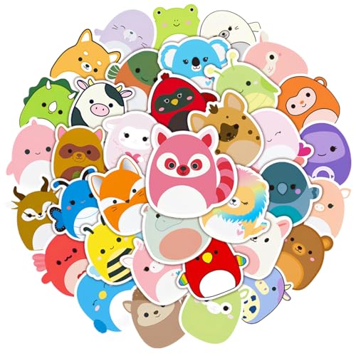 Niedliche Tier Aufkleber Packs, 100 Stück Tiere Sticker PVC Wasserdichte Abziehbilder für Skateboard, Wasserflasche, Gitarre,Laptop, Fahrrad, Koffer, Scrapbook, Fotoalben von Rwoythk