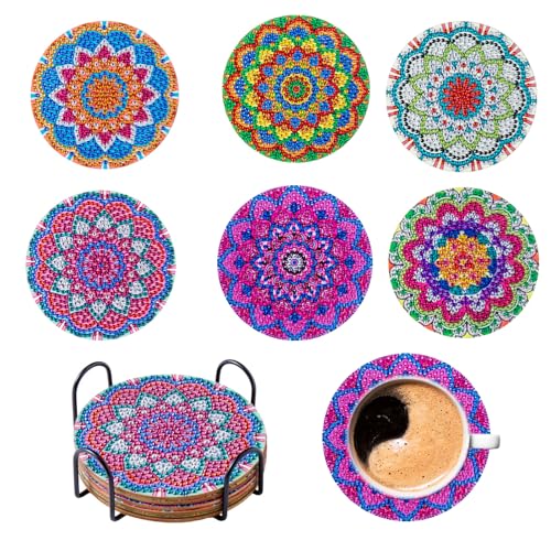 Rwoythk Mandala Diamond Basteln FÜR Kinder, 5d Diamond Painting Kinder Erwachsene Art, 8-12 Jahre Kindergeburtstag Teenager MÄDchen(Bunte Farbig) von Rwoythk