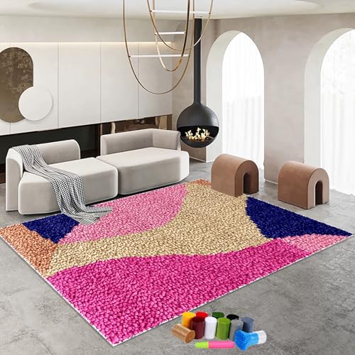 90 x 120 cm Knüpfteppich Zum Selber Knüpfen - DIY Knüpfsets Kreuzstich Teppich Set - Knüpfset für Kinder Erwachsene Großer Teppich Knüpfen Set Erwachsene Kreuzstich Set - Fußabtreter Latch Hook Kit 90 x 120 cm Knüpfteppich Zum Selber Knüpfen - DIY Knüpfsets Kreuzstich Teppich Set - Knüpfset für Kinder Erwachsene Großer Teppich Knüpfen Set Erwachsene Kreuzstich Set - Fußabtreter Latch Hook Kit von RxiBeFuw