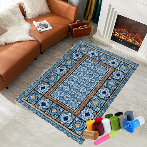 Knüpfhaken-Teppich-Set DIY-Knüpfhaken Tapisserie Teppich Knüpf-Sets Teppichherstellungs-Set für Erwachsene Teppichherstellung Heimdekoration Knüpfhaken-Teppich-Kits Kreuzstich-Set 80 x 115 cm Knüpfhaken-Teppich-Set DIY-Knüpfhaken Tapisserie Teppich Knüpf-Sets Teppichherstellungs-Set für Erwachsene Teppichherstellung Heimdekoration Knüpfhaken-Teppich-Kits Kreuzstich-Set 80 x 115 cm von RxiBeFuw