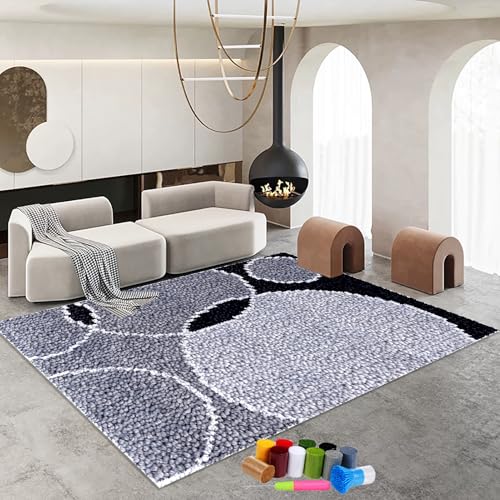 Knüpfteppich Zum Selber Knüpfen, Groß Unfinished Häkelteppich Set mit Vordruck Tapisserie Teppich Knüpf-Sets, Knüpfset Latch Hook Kit Selbst Knüpfen Set für Erwachsene Knüpfen Set 90 x 120 cm Knüpfteppich Zum Selber Knüpfen, Groß Unfinished Häkelteppich Set mit Vordruck Tapisserie Teppich Knüpf-Sets, Knüpfset Latch Hook Kit Selbst Knüpfen Set für Erwachsene Knüpfen Set 90 x 120 cm von RxiBeFuw