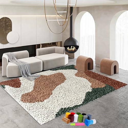 Knüpfteppich Zum Selber Knüpfen-Sets, Handarbeit Selbst Knüpfen Set, Groß Latch Hook Rug, 61 x 87 cm Vorgedrucktes Muster Leinwand Teppich Stickerei Handwerk Für Erwachsene Handarbeiten Diy Teppich Knüpfteppich Zum Selber Knüpfen-Sets, Handarbeit Selbst Knüpfen Set, Groß Latch Hook Rug, 61 x 87 cm Vorgedrucktes Muster Leinwand Teppich Stickerei Handwerk Für Erwachsene Handarbeiten Diy Teppich von RxiBeFuw