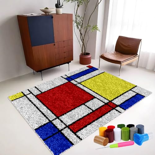 RxiBeFuw 3D Knüpfteppich Zum Selber knüpfen Knüpfset Latch Hook Kit Selbst Teppich für Kinder und Erwachsene Latch Hook Kits DIY-Teppichherstellungs-Set Knüpfhaken Set mit Vordruck 90 x 120 cm RxiBeFuw 3D Knüpfteppich Zum Selber knüpfen Knüpfset Latch Hook Kit Selbst Teppich für Kinder und Erwachsene Latch Hook Kits DIY-Teppichherstellungs-Set Knüpfhaken Set mit Vordruck 90 x 120 cm von RxiBeFuw