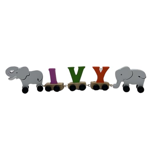Ivy Mädchen-Namenszug mit Elefantenmotiv, bunt von Ryantown Toys & Gifts