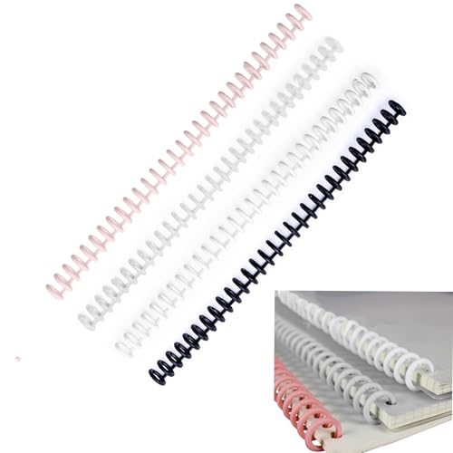 Ryaupy 4 Stück 12mm Spiralbindung Set, 30 Schlaufen Kunststoff-Bindekämme für A4 Dokumente, Inkl. Bindegerät, 10mm Teilung, Verschleißfest, Für Notizbücher, Aktenordner & Bürozubehör Ryaupy 4 Stück 12mm Spiralbindung Set, 30 Schlaufen Kunststoff-Bindekämme für A4 Dokumente, Inkl. Bindegerät, 10mm Teilung, Verschleißfest, Für Notizbücher, Aktenordner & Bürozubehör von Ryaupy