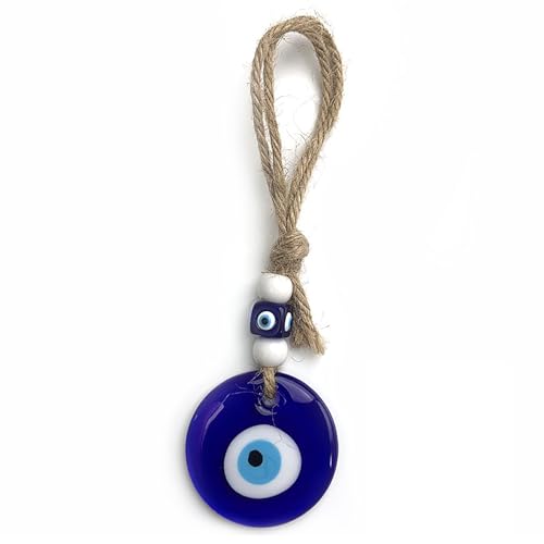 Ryaupy 5cm Türkisches blaues Auge Evil Eye Amulett Wandbehang - Geschenk Glasperlen Home Anhänger - Evil Eye Ornament Amulett Dekoration von Ryaupy