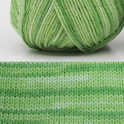 Garn, Garn zum Häkeln, Milchbaumwollgarn for Handstricken, weich, 3-fädig, 50 g, 120 m, Spitzenstrickgarn, Handarbeitsgarn for Stricken und Häkeln(3) von RybdaFDc