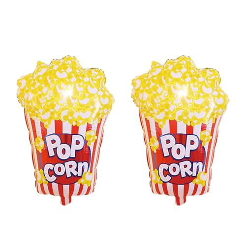 2 Stück Popcorn-Luftballons, 66 cm große Popcorn-Geburtstagsparty-Dekorationen, Popcorn-Folienballons für Karneval, Filmabend, Partyzubehör 2 Stück Popcorn-Luftballons, 66 cm große Popcorn-Geburtstagsparty-Dekorationen, Popcorn-Folienballons für Karneval, Filmabend, Partyzubehör von Rychif