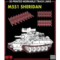 M551 Sheridan - Workable Track Links M551 Sheridan - Workable Track Links von Rye Field Model