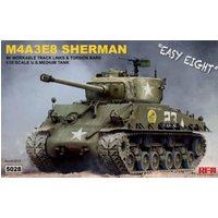 Sherman M4A3E8 W/Workable Track links von Rye Field Model