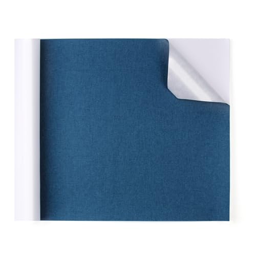 Ryebme Flicken Selbstklebend Stoff, Marineblau 43 x 200 cm Leinen Patches Selbstklebend, Große Leinen Flicken Können Zum Flicken für Sofas, Möbel, Vorhänge, Reparieren Sie Löcher, Risse, Flecken von Ryebme