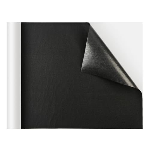 Ryebme Flicken Selbstklebend Stoff, Schwarz 43 x 200 cm Leinen Stoff Patches Selbstklebend, Große Leinen Flicken Können Zum Flicken für Sofas, Möbel, Vorhänge, Reparieren Sie Löcher, Risse, Flecken von Ryebme