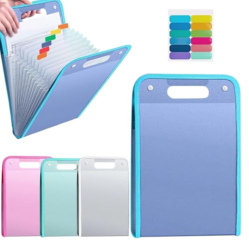 Fächermappe A4 mit 13 Fächern, Vertikale Datei Organizer Tasche, Organizer Ordnungsmappe, Tragbarer Dokumenten-Organizer mit farbigen Registern, zur Aufbewahrung von Schülerprüfpapieren, Schulbedarf Fächermappe A4 mit 13 Fächern, Vertikale Datei Organizer Tasche, Organizer Ordnungsmappe, Tragbarer Dokumenten-Organizer mit farbigen Registern, zur Aufbewahrung von Schülerprüfpapieren, Schulbedarf von RynoPulse