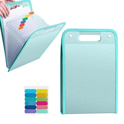 Fächermappe A4 mit 13 Fächern, Vertikale Datei Organizer Tasche, Organizer Ordnungsmappe, Tragbarer Dokumenten-Organizer mit farbigen Registern, zur Aufbewahrung von Schülerprüfpapieren, Schulbedarf Fächermappe A4 mit 13 Fächern, Vertikale Datei Organizer Tasche, Organizer Ordnungsmappe, Tragbarer Dokumenten-Organizer mit farbigen Registern, zur Aufbewahrung von Schülerprüfpapieren, Schulbedarf von RynoPulse