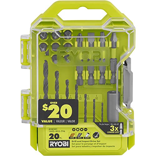 RYOBI 20-tlg. Bohr- und Schlagschrauber-Set RYOBI 20-tlg. Bohr- und Schlagschrauber-Set von Ryobi