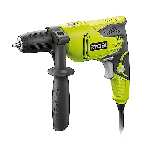 Ryobi Schlagbohrmaschine RPD500-GC (500 W, Schnellspannbohrfutter 13 mm, Bohrmaschine mit variablem Zusatzhandgriff) 5133001976 von Ryobi