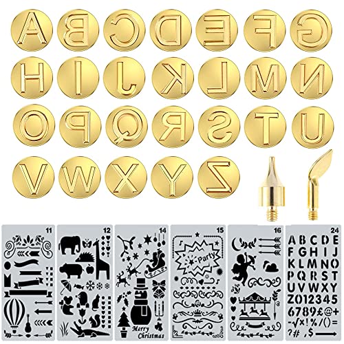 Ryoma Holzbrennspitzen, Buchstaben, Großbuchstaben, Alphabet, Branding und Personalisierung, Set für Holz und andere Oberflächen, von Holzbuchstaben (Kupfer) von Ryoma