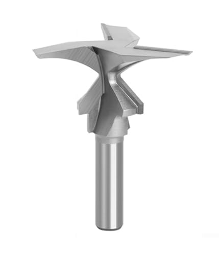 Fräser, Kurvenfräser, Holzbearbeitungswerkzeuge, Metall, Kompatibel mit den meisten Fräsern mit 1/2-Zoll-Bohrfutter, Geeignet für Möbelherstellung, Bautischlerei, Silber, 1 Stück (R50) von Rysydant