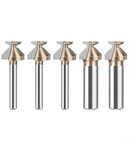 Fräser Bit maßgeschneidert für präzise Kurven in verschiedenen Hölzern,Hartmetall Diamant Keramik Efile Nagel Bits mit Bürste perfekt für Ihre Projektbedürfnisse geeignet (6,35 mm) von Rysydant