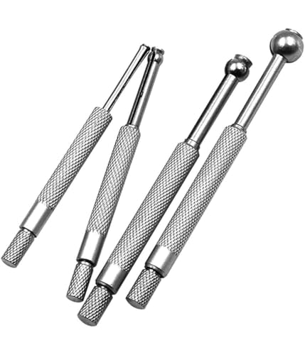 Teleskop Gauge Set,Einstellbare Innendurchmesser Gauge Voll Runde Sphärische Geformt Expansion Loch Manuelle Messwerkzeug Vollkugel Teleskoplehre (4 stücke) von Rysydant
