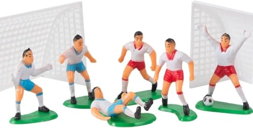9 x Fußball-/Fußball-Topper für Kuchen und Cupcakes, attraktiv verarbeitete Kuchendekorationen für Sportthemen, Babypartys, Partyzubehör, Kuchendekoration, Zuckerguss, Dekoration und Dekorationen 9 x Fußball-/Fußball-Topper für Kuchen und Cupcakes, attraktiv verarbeitete Kuchendekorationen für Sportthemen, Babypartys, Partyzubehör, Kuchendekoration, Zuckerguss, Dekoration und Dekorationen von Rzcin